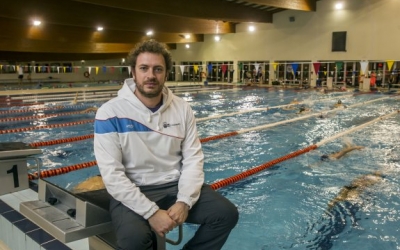 El director tècnic de la secció de natació del Club, Álex López | Arxiu